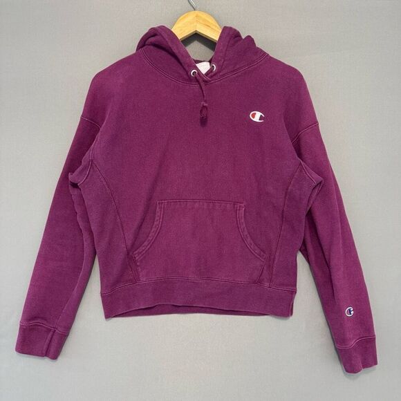 Champion Women’s Reverse Weave Heavy Pullover Hoodie Size Medium Cotton Blend - Picture 1 of 11